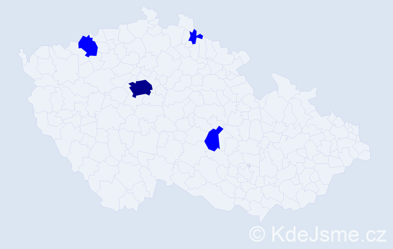 Jméno: 'Adam Joseph', počet výskytů 5 v celé ČR