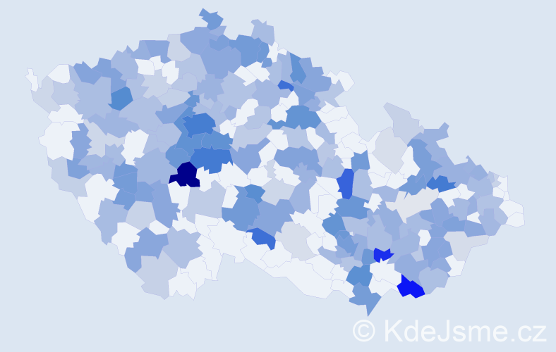 Jméno: 'Apolena', počet výskytů 449 v celé ČR