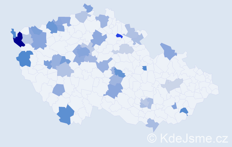 Jméno: 'Hao', počet výskytů 78 v celé ČR