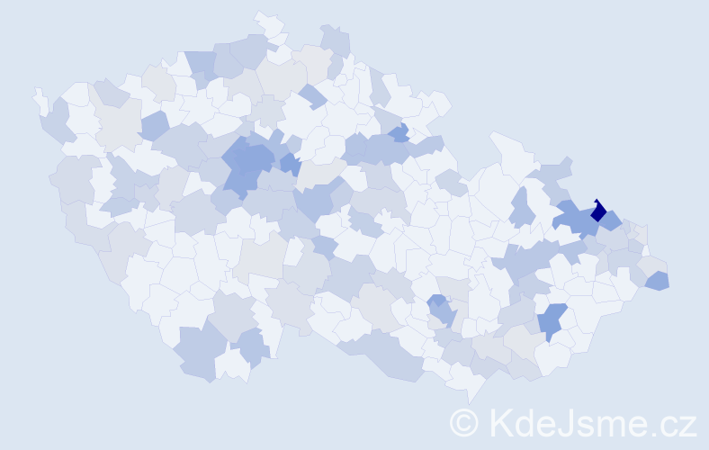 Jméno: 'Maxmilian', počet výskytů 269 v celé ČR