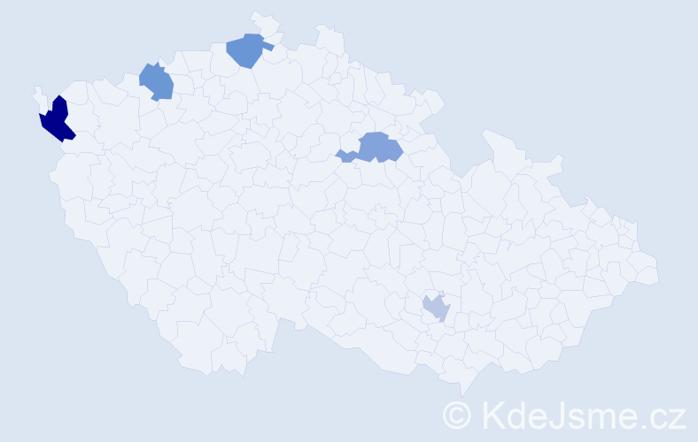 Jméno: 'Dinh Hien', počet výskytů 6 v celé ČR
