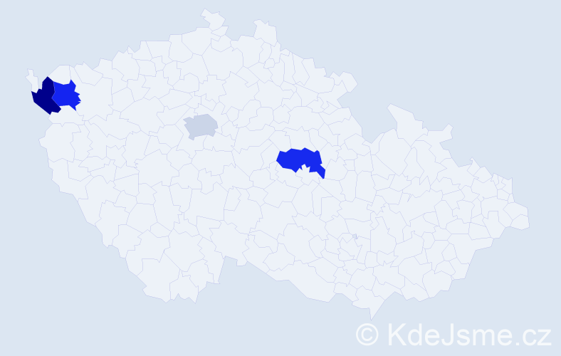 Jméno: 'Tien Minh', počet výskytů 4 v celé ČR