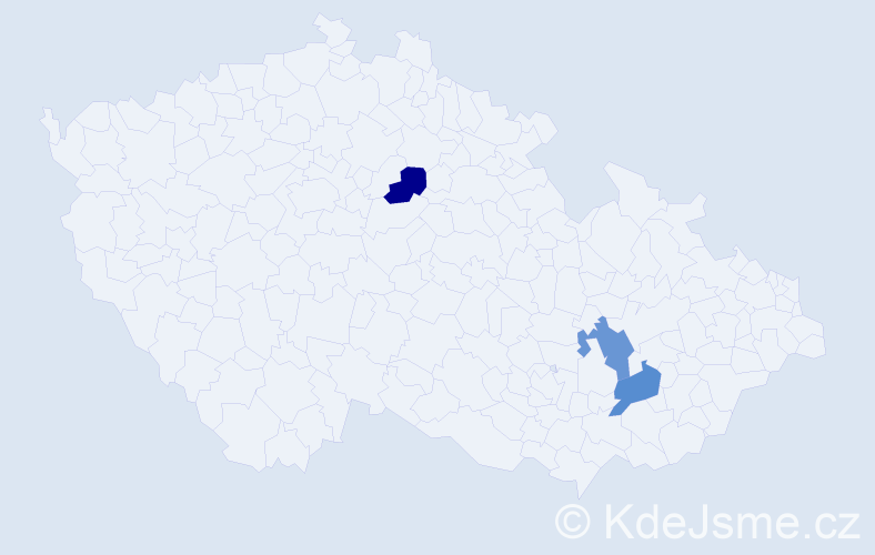 Jméno: 'Dylan James', počet výskytů 3 v celé ČR