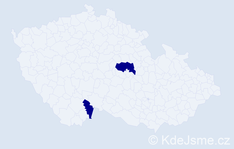 Jméno: 'Rose Maria', počet výskytů 2 v celé ČR