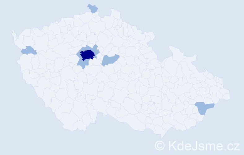 Jméno: 'Naim', počet výskytů 10 v celé ČR