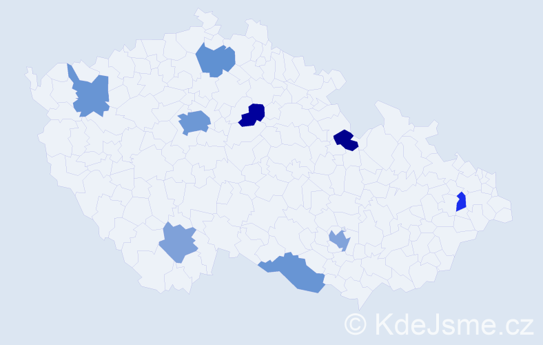 Jméno: 'Snježana', počet výskytů 17 v celé ČR