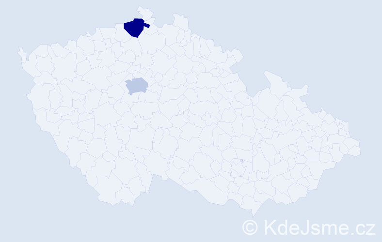 Jméno: 'Marc Christian', počet výskytů 2 v celé ČR