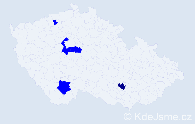 Jméno: 'Haitham', počet výskytů 6 v celé ČR