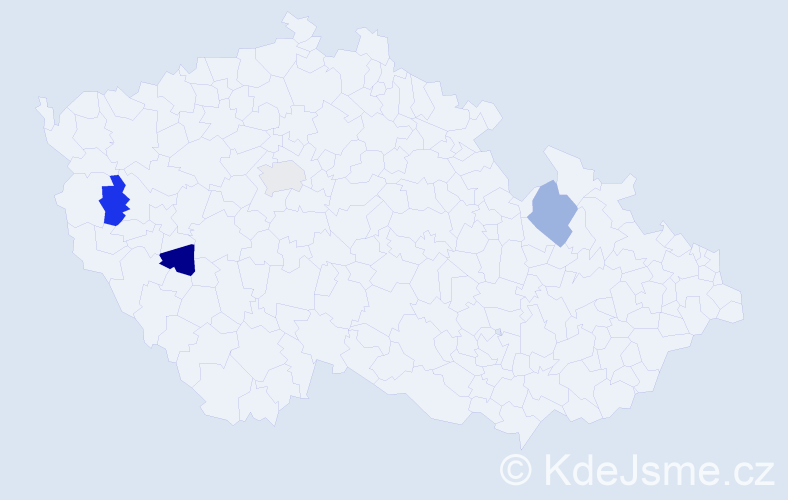 Jméno: 'Manfred Adolf', počet výskytů 4 v celé ČR