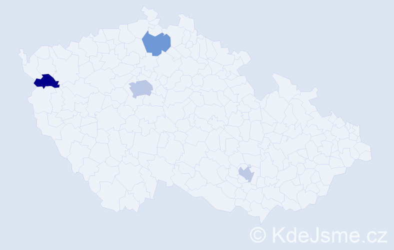 Jméno: 'Antoniy', počet výskytů 6 v celé ČR