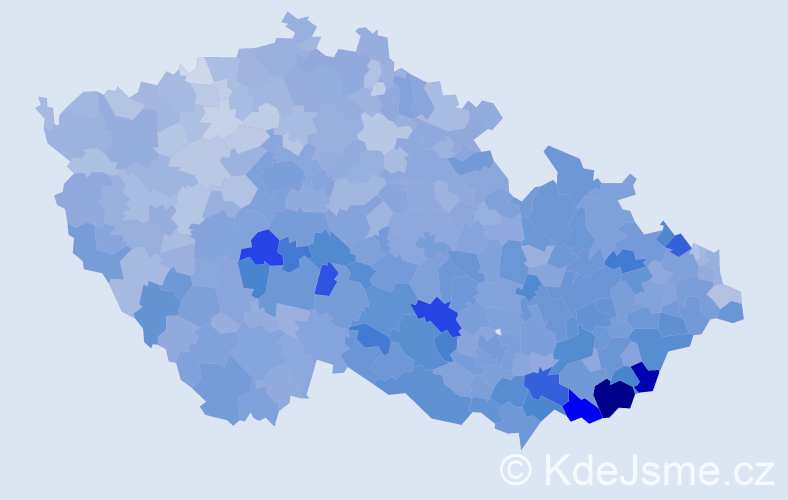Jméno: 'Anežka', počet výskytů 19943 v celé ČR