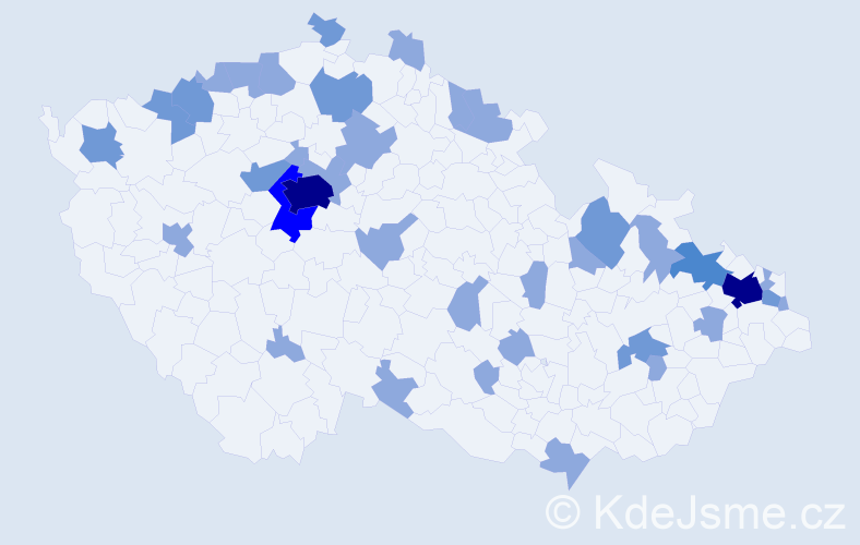 Jméno: 'Sidonie', počet výskytů 61 v celé ČR