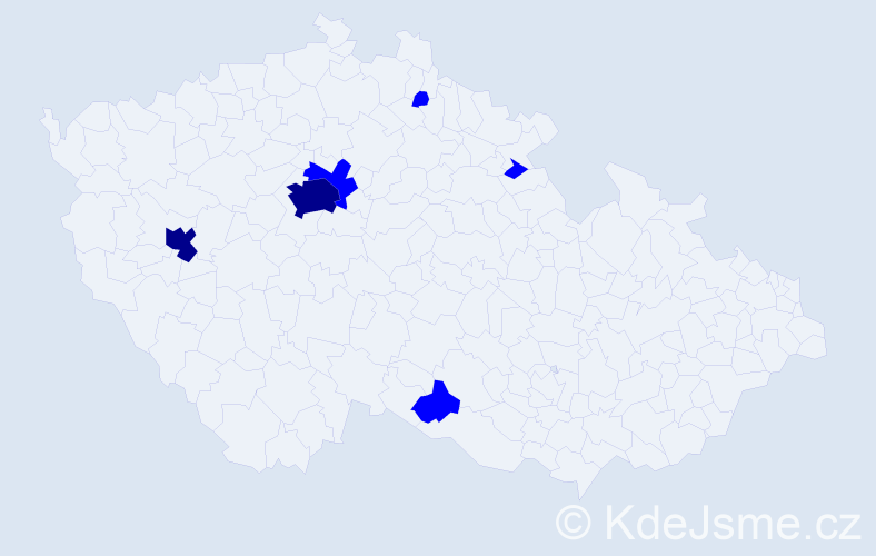 Jméno: 'Fedir', počet výskytů 8 v celé ČR
