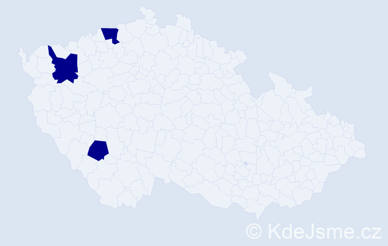 Jméno: 'Viktorie Elizabeth', počet výskytů 3 v celé ČR