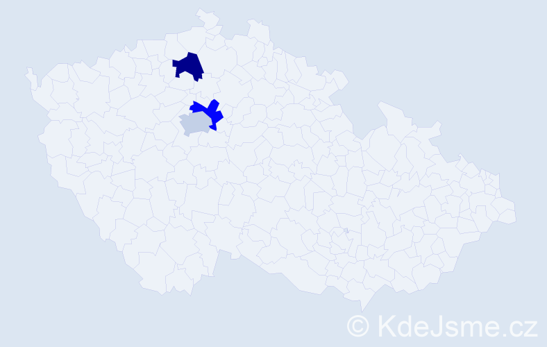 Jméno: 'Evtim', počet výskytů 3 v celé ČR