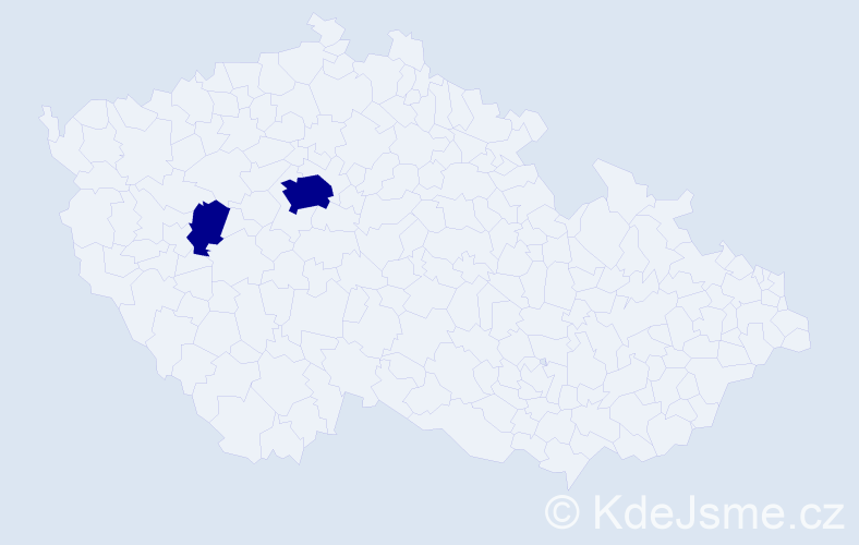 Jméno: 'Gregory Robert', počet výskytů 2 v celé ČR