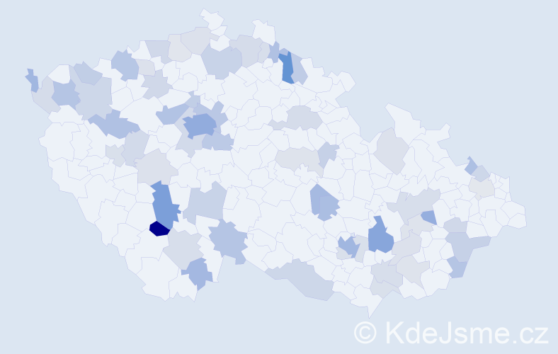 Jméno: 'Tomislav', počet výskytů 147 v celé ČR