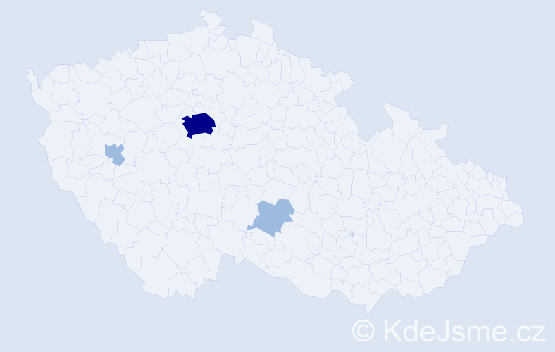 Jméno: 'Evheniy', počet výskytů 6 v celé ČR