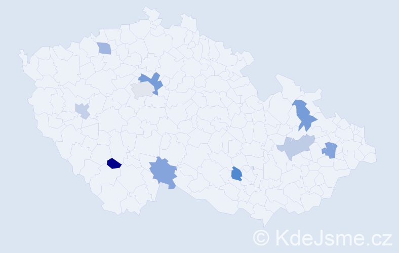 Jméno: 'Čeňka', počet výskytů 12 v celé ČR