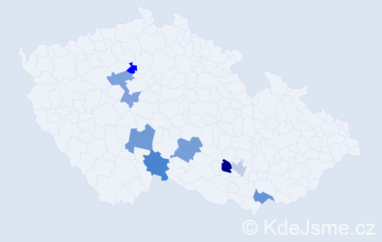 Jméno: 'Enzo', počet výskytů 9 v celé ČR