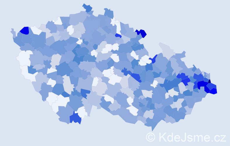 Jméno: 'Damián', počet výskytů 818 v celé ČR