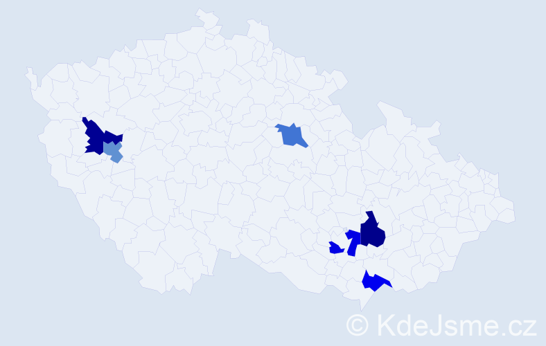 Jméno: 'Lukáš Ladislav', počet výskytů 6 v celé ČR