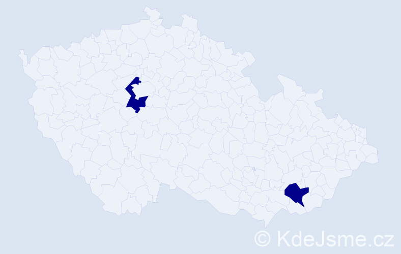 Jméno: 'Yurij', počet výskytů 2 v celé ČR