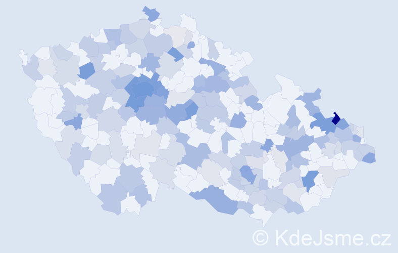 Jméno: 'Maxmilian', počet výskytů 388 v celé ČR