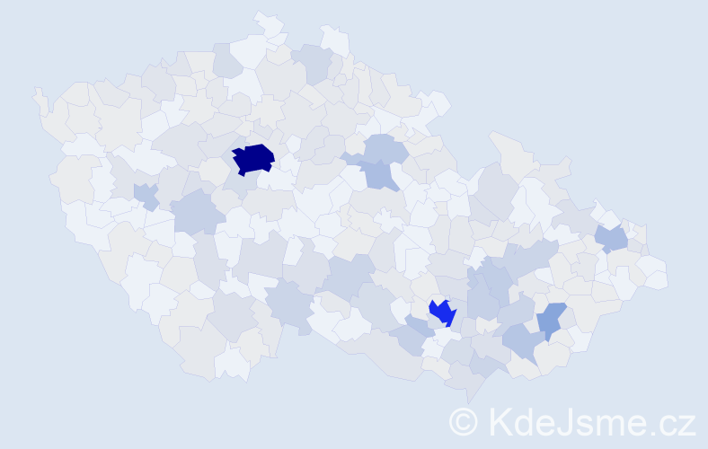 Jméno: 'Milana', počet výskytů 561 v celé ČR