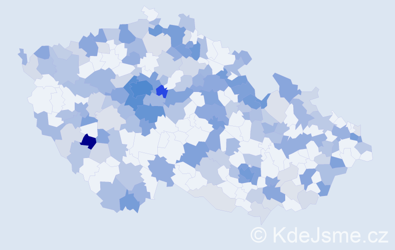 Jméno: 'Dora', počet výskytů 439 v celé ČR