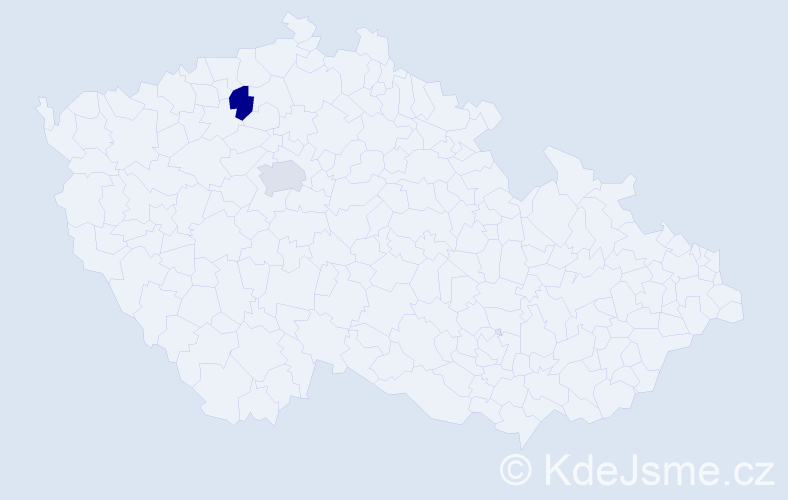 Jméno: 'Ararat', počet výskytů 2 v celé ČR