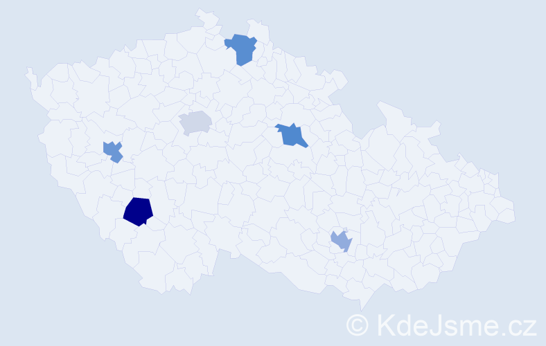 Jméno: 'Lukáš Jakub', počet výskytů 6 v celé ČR