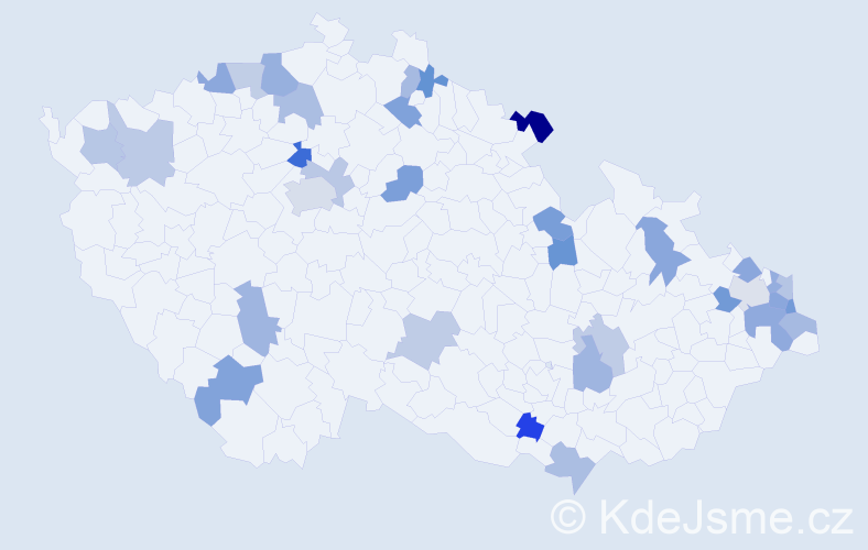 Jméno: 'Apolonia', počet výskytů 41 v celé ČR