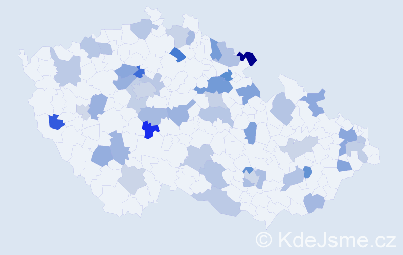 Jméno: 'Natálie Anna', počet výskytů 64 v celé ČR