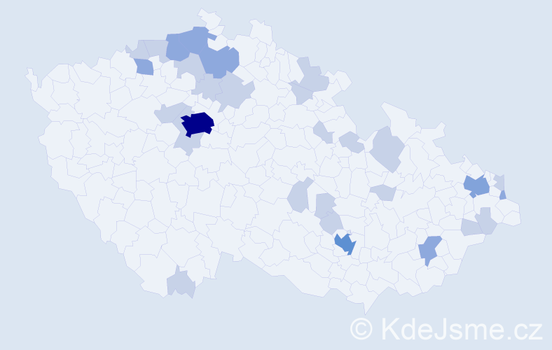Jméno: 'Dolores', počet výskytů 52 v celé ČR