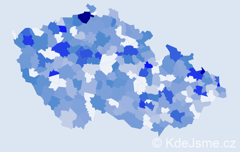Jméno: 'Nelly', počet výskytů 754 v celé ČR
