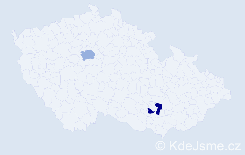 Jméno: 'Fazli', počet výskytů 3 v celé ČR
