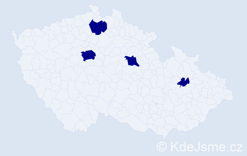 Jméno: 'Adam Michal', počet výskytů 4 v celé ČR