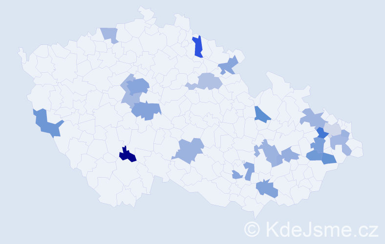 Jméno: 'Niké', počet výskytů 33 v celé ČR