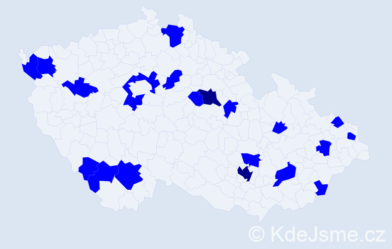 Jméno: 'Matyáš Petr', počet výskytů 23 v celé ČR