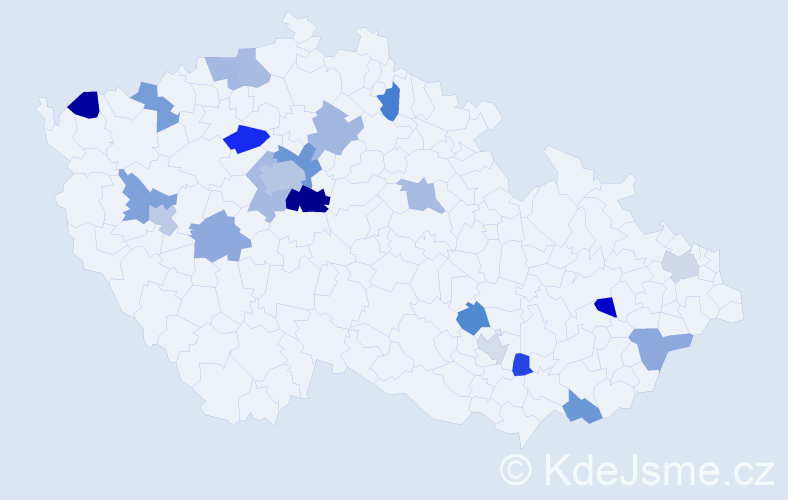 Jméno: 'Otakara', počet výskytů 32 v celé ČR