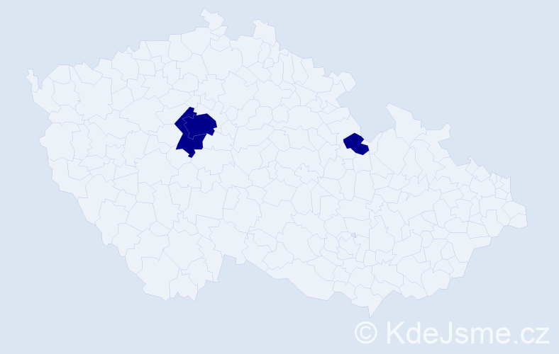 Jméno: 'Paweł Jan', počet výskytů 3 v celé ČR