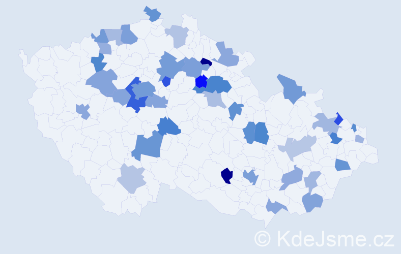 Jméno: 'Sofie Anna', počet výskytů 70 v celé ČR