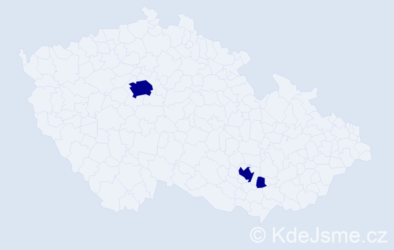 Jméno: 'Trofim', počet výskytů 3 v celé ČR