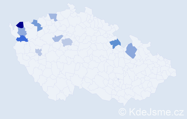 Jméno: 'Taisija', počet výskytů 14 v celé ČR