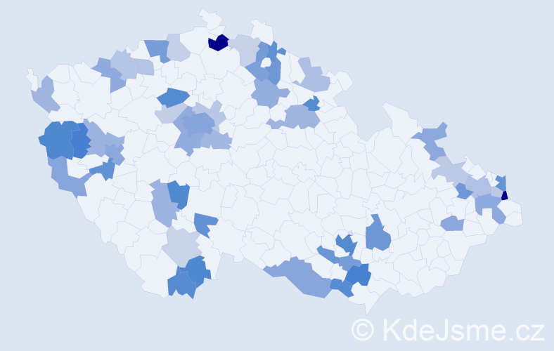 Jméno: 'Markus', počet výskytů 99 v celé ČR