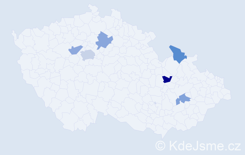 Jméno: 'Skarleta', počet výskytů 8 v celé ČR