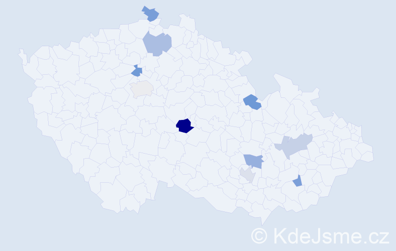 Jméno: 'Maral', počet výskytů 11 v celé ČR
