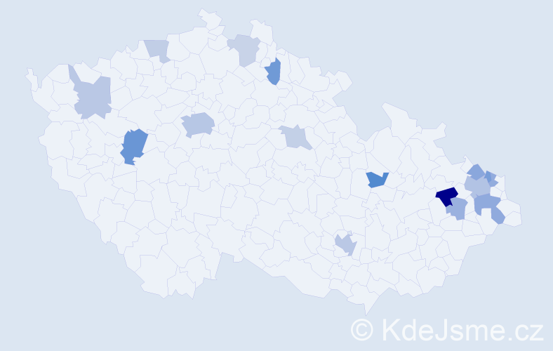 Jméno: 'Enrique', počet výskytů 31 v celé ČR