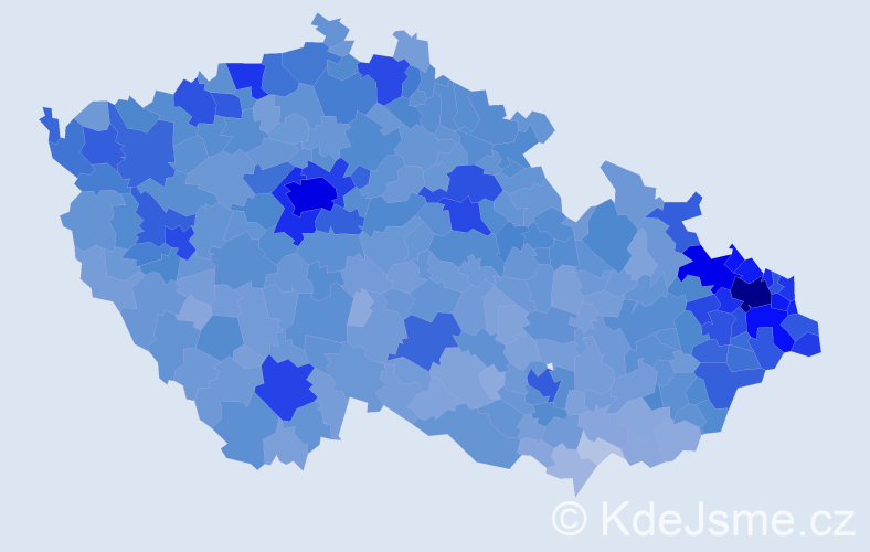 Jméno: 'Daniel', počet výskytů 60935 v celé ČR